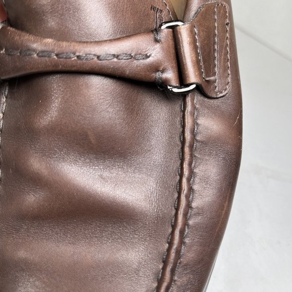Tod’s Men’s Brown Leather Driving Loafers-US 8.5-EU 41-42 (Marked UK/Italian 7) - Picture 15 of 16
